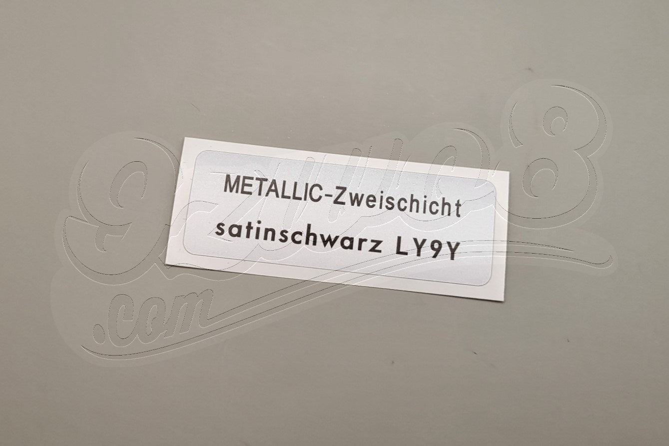 Aufkleber LY9Y satinschwarz-metallic Porsche 924 944