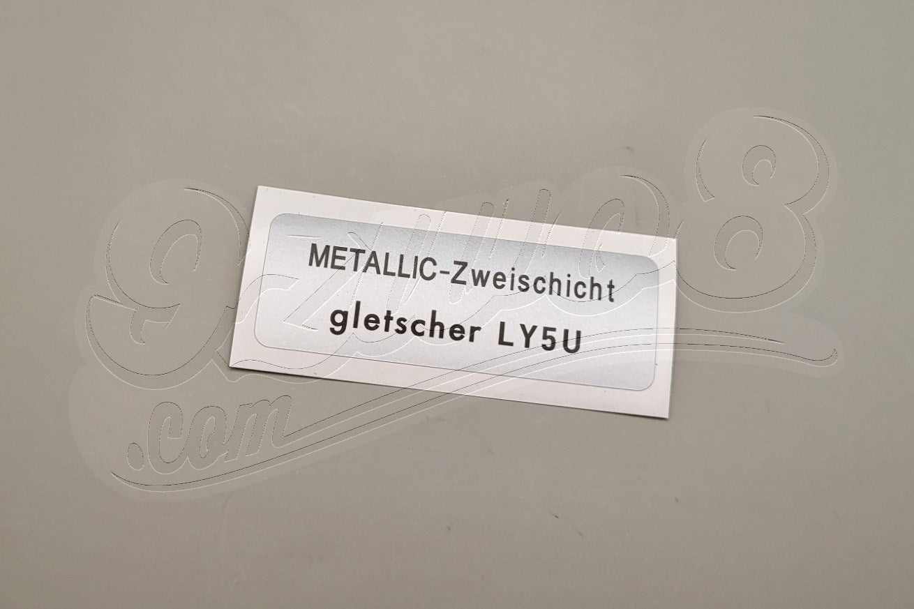 Aufkleber LY5U gletscher-metallic Porsche 924 944