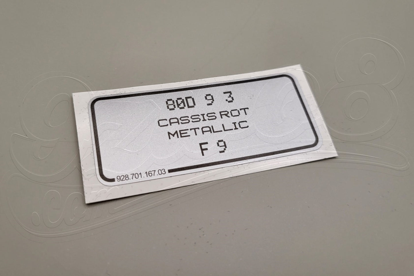 Aufkleber Werkfüllung Shell für Porsche - 930.006.543.00