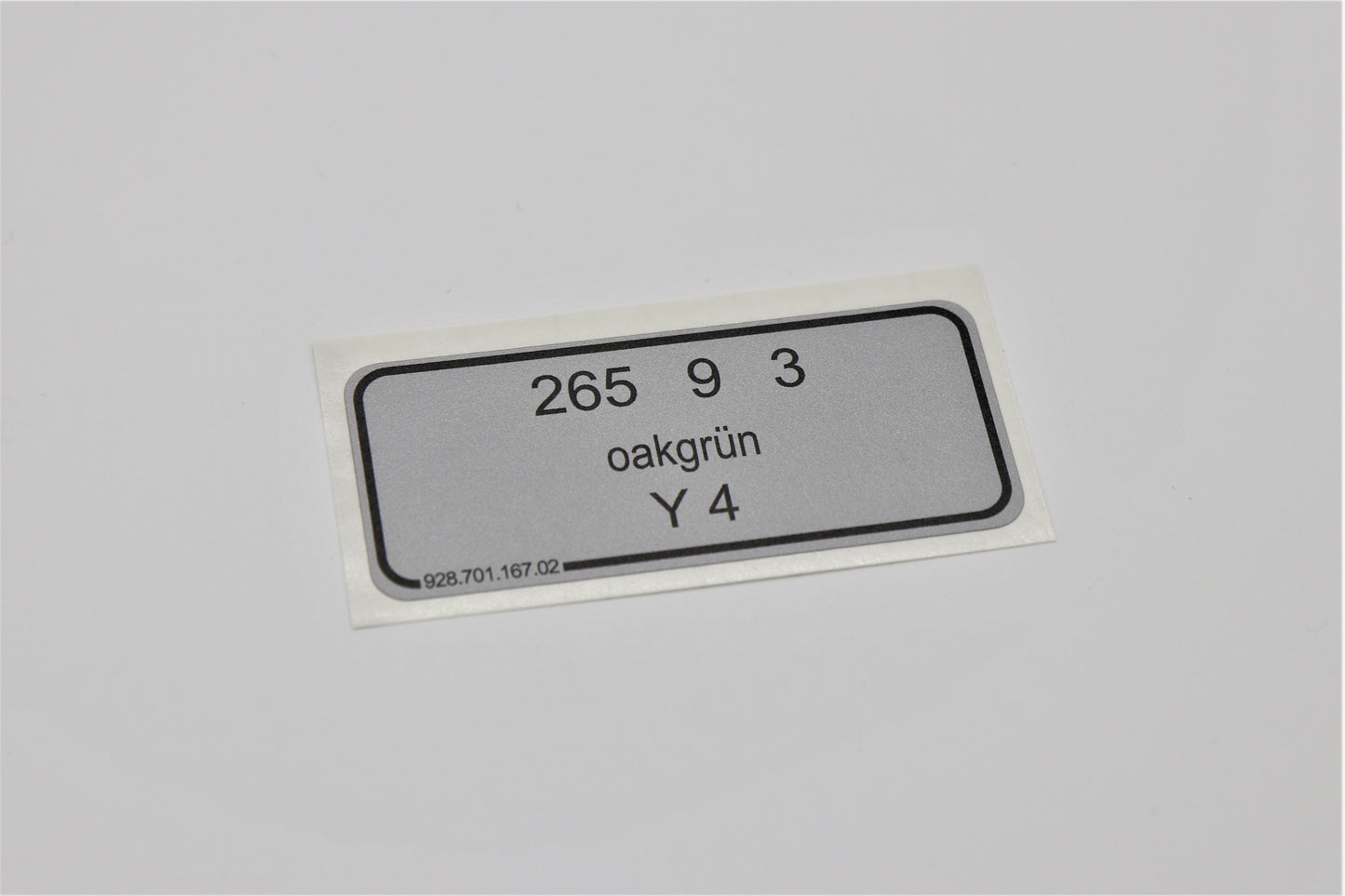 Sticker oak green metallic - Porsche color code 265