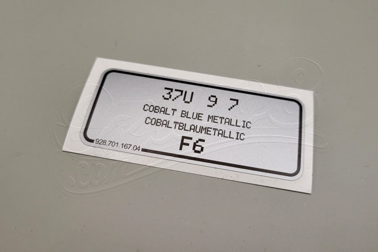 Aufkleber Werkfüllung Shell für Porsche - 930.006.543.02