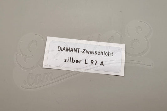 Aufkleber L97A diamantsilber-metallic Porsche 924 944