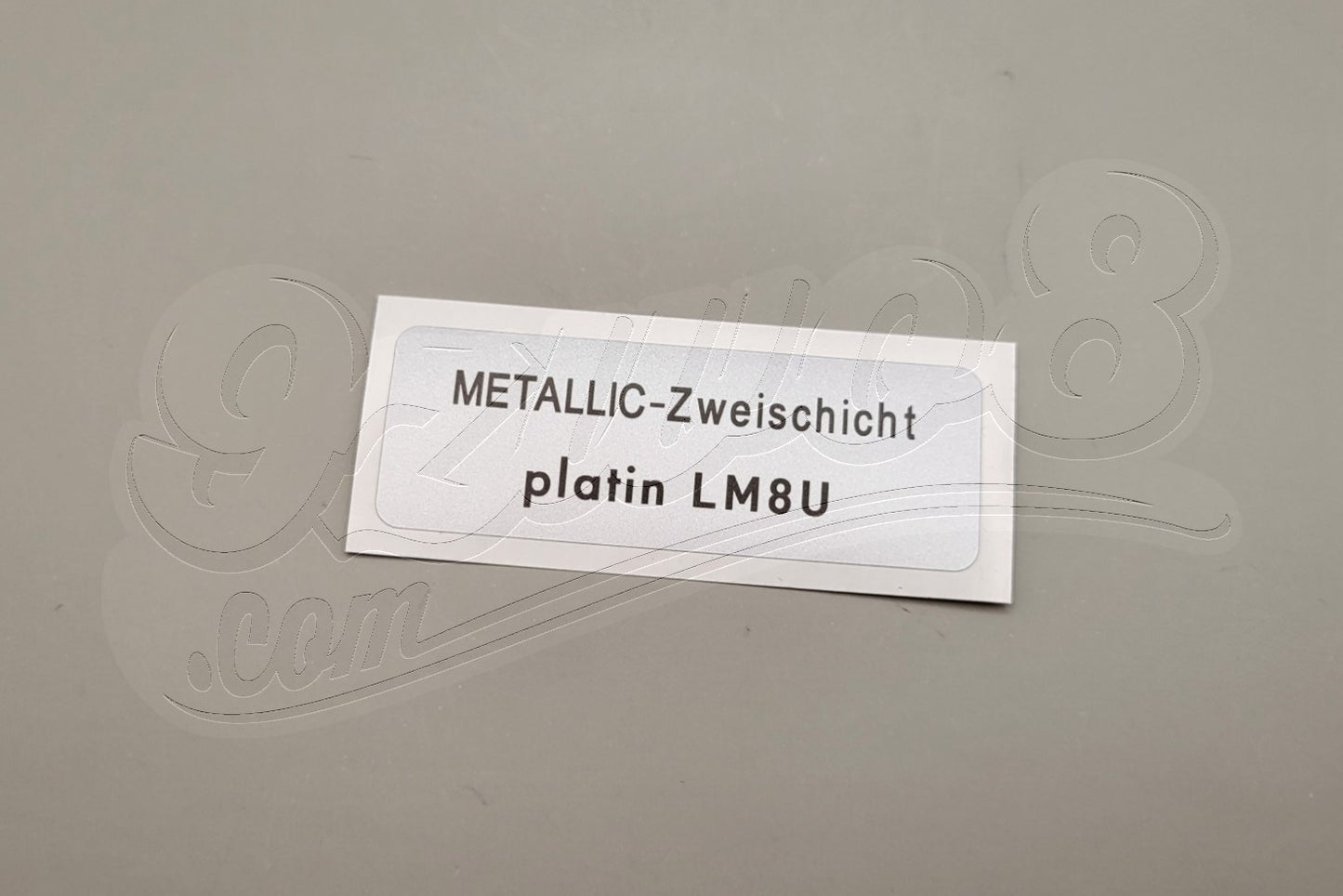 Autocollant LM8U platine métallisé Porsche 924 944