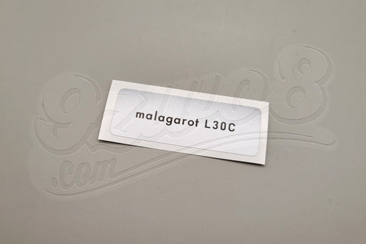 Autocollant L30C rouge malaga Porsche 924 944