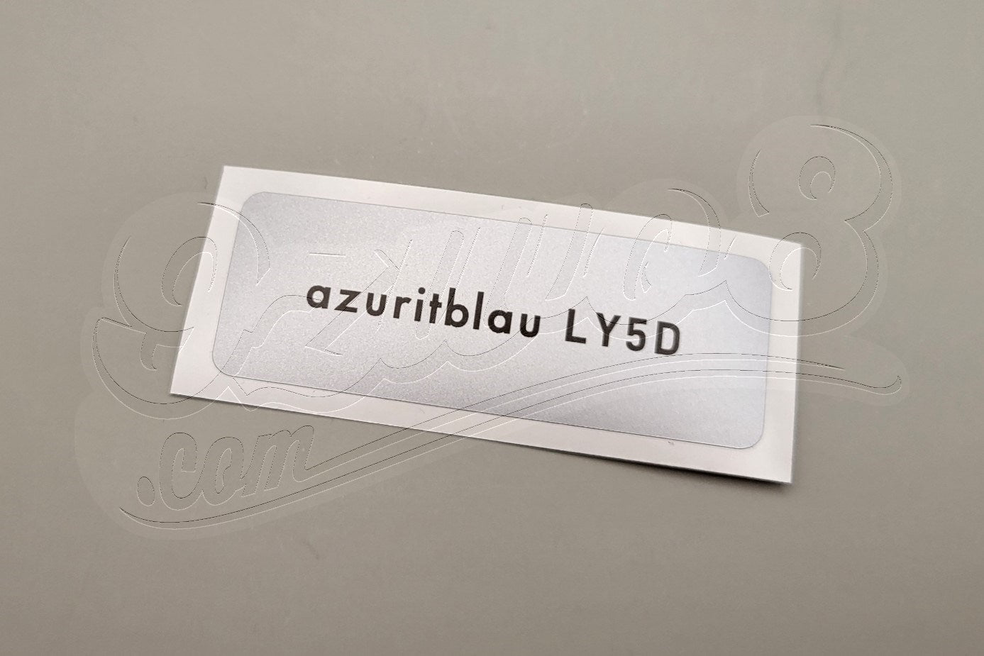 Autocollant LY5D bleu azurite Porsche 924 944