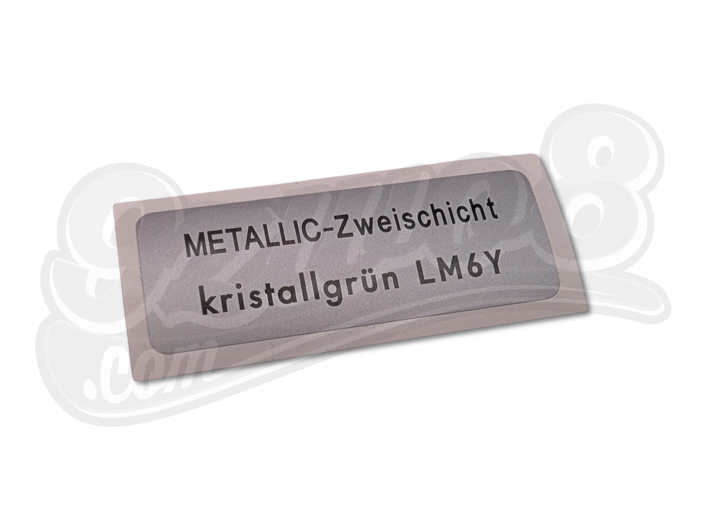 Aufkleber LM6Y kristallgrün metallic Porsche 924 944