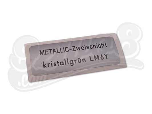 Aufkleber LM6Y kristallgrün metallic Porsche 924 944
