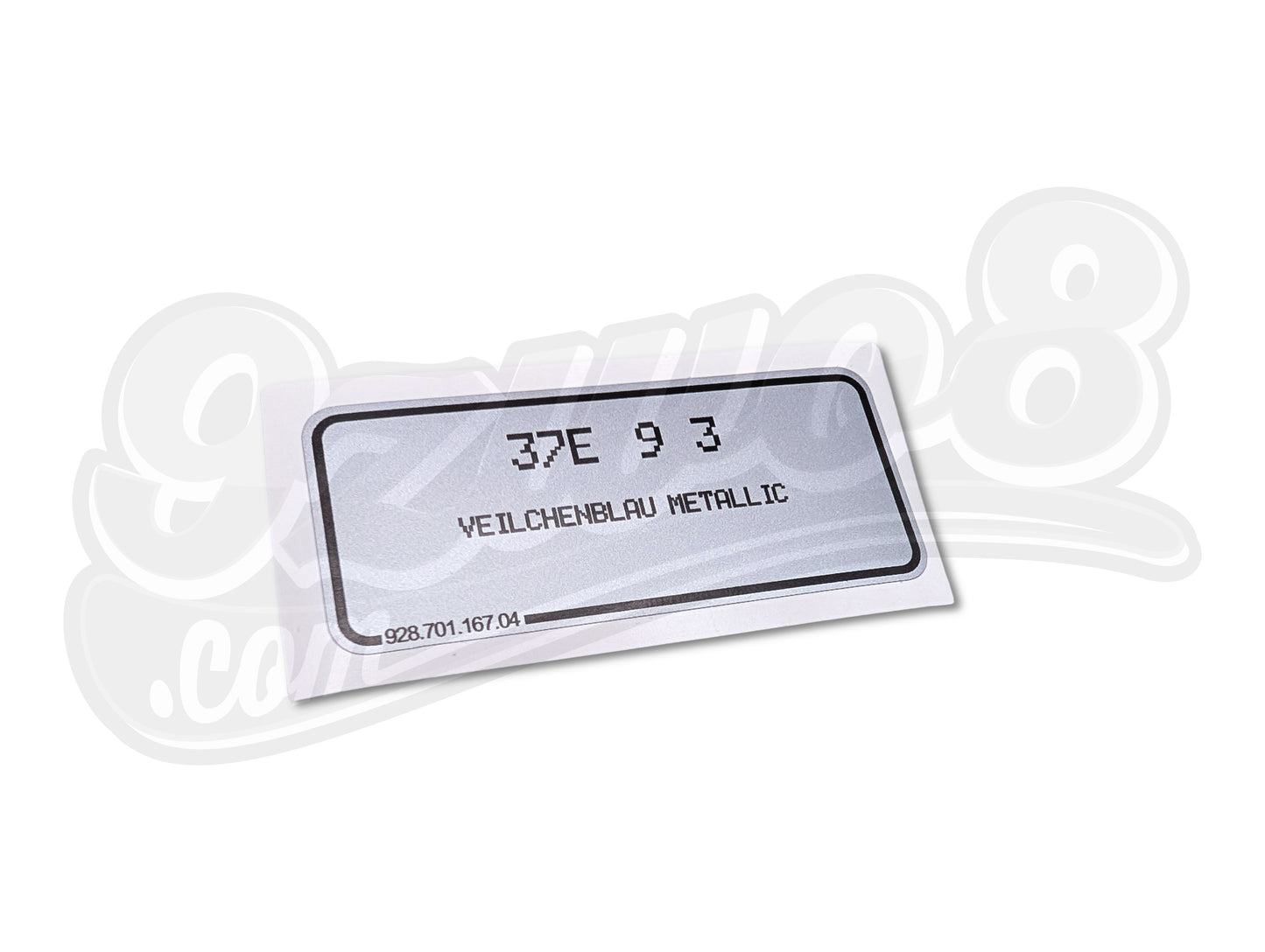 Autocollant Violette métallique - Code couleur Porsche 37E