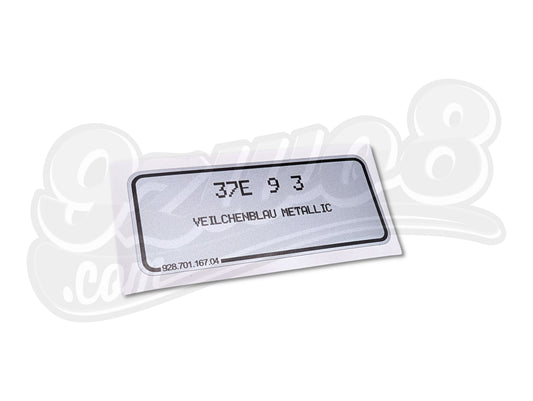 Adesivo Viola Violetta Metallizzato - Codice colore Porsche 37E