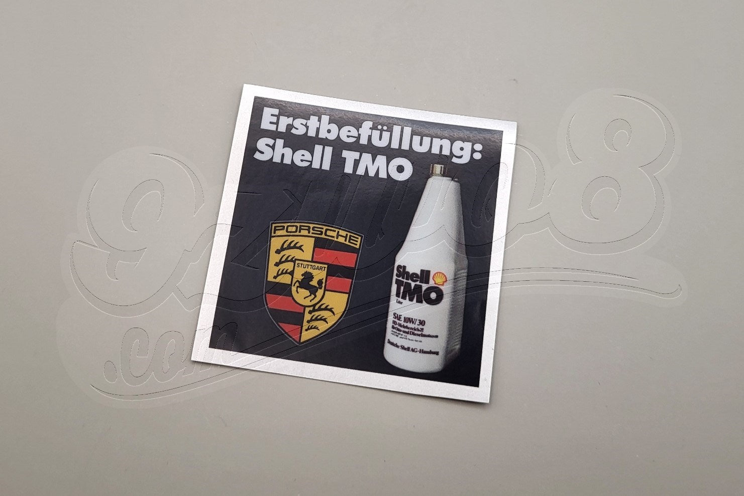 Aufkleber Erstbefüllung Shell TMO für Porsche – 9zwo8
