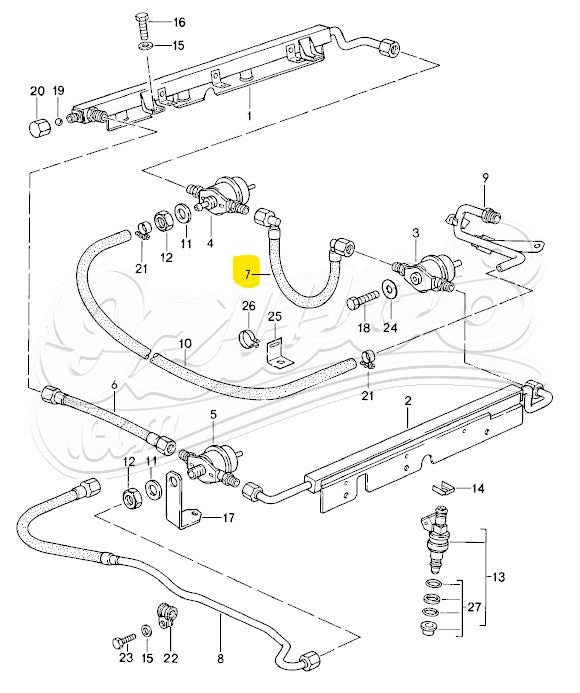 Kraftstoffschlauch für Porsche 928 S3 92811027100