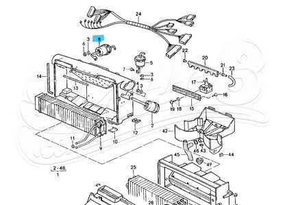 Vakuumstellglied Mitteldüse für Porsche 928 92857330903