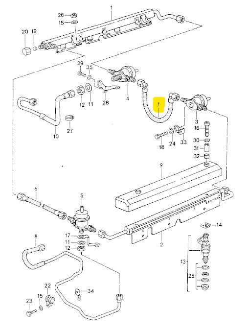 Kraftstoffschlauch für Porsche 928 92811027102