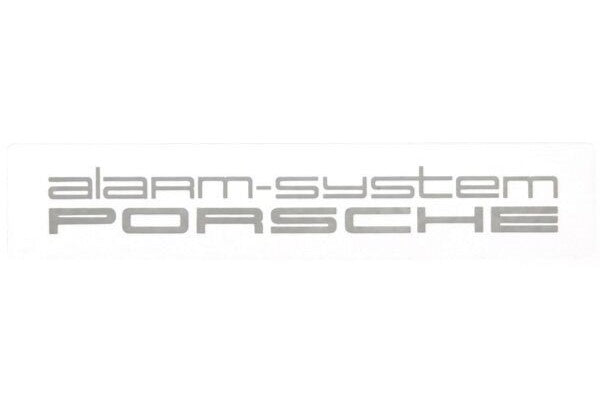 Autocollant système d'alarme Porsche