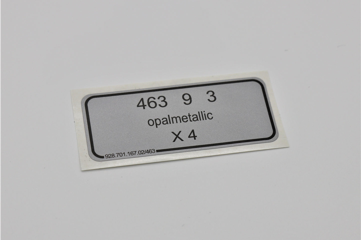 Aufkleber Opalmetallic - Porsche Farbcode 463