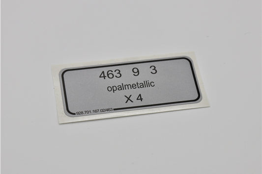 Aufkleber Opalmetallic - Porsche Farbcode 463