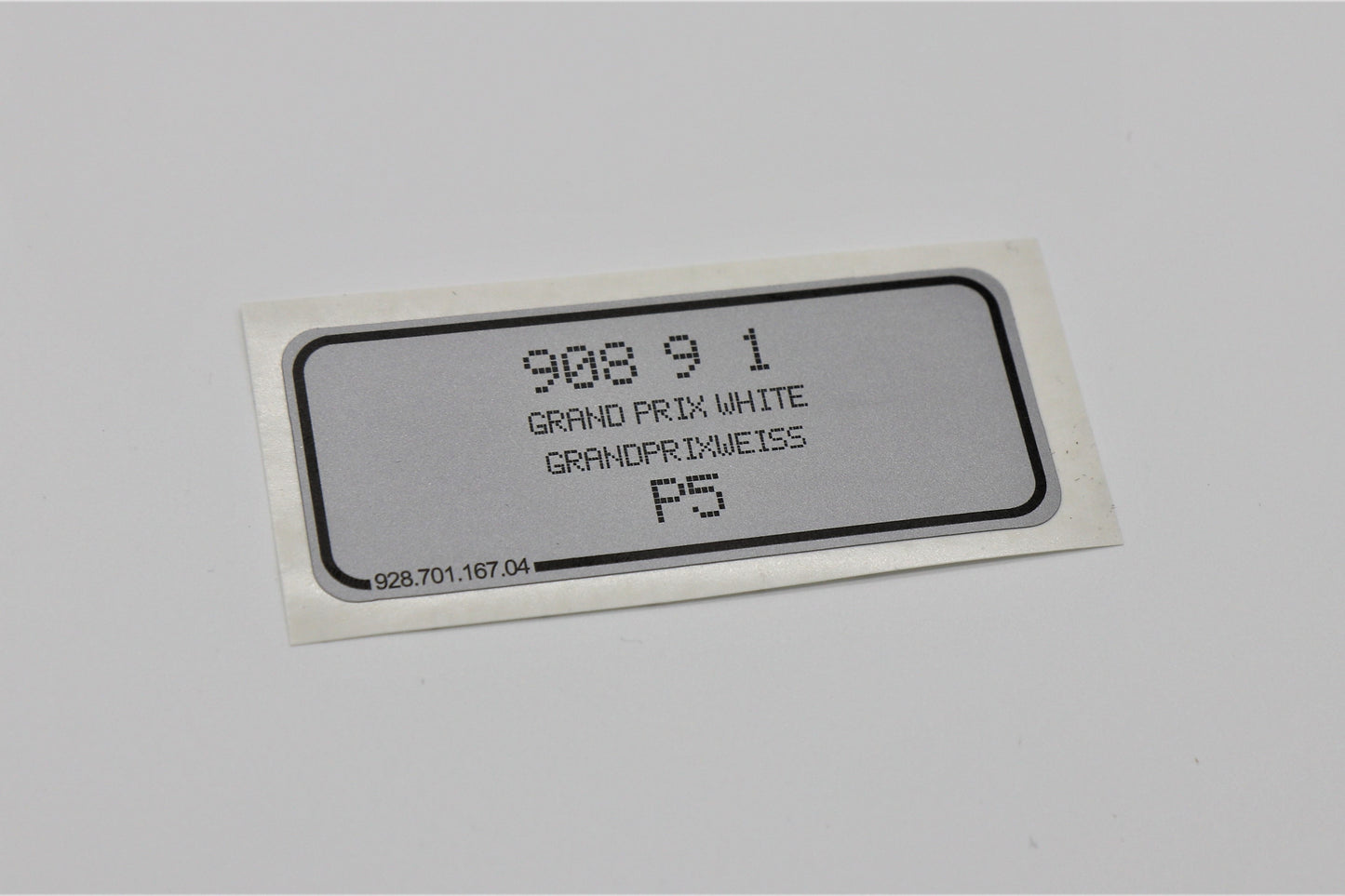 Sticker Grandprix white - Porsche color code 908
