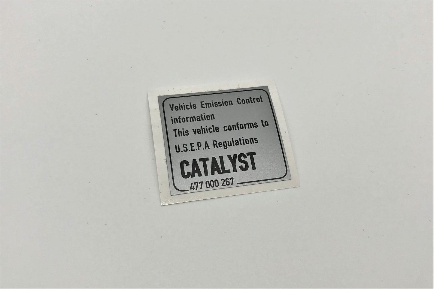 Sticker CATALYST for Porsche - 477000267